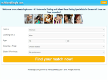Tablet Screenshot of mixedsingle.com